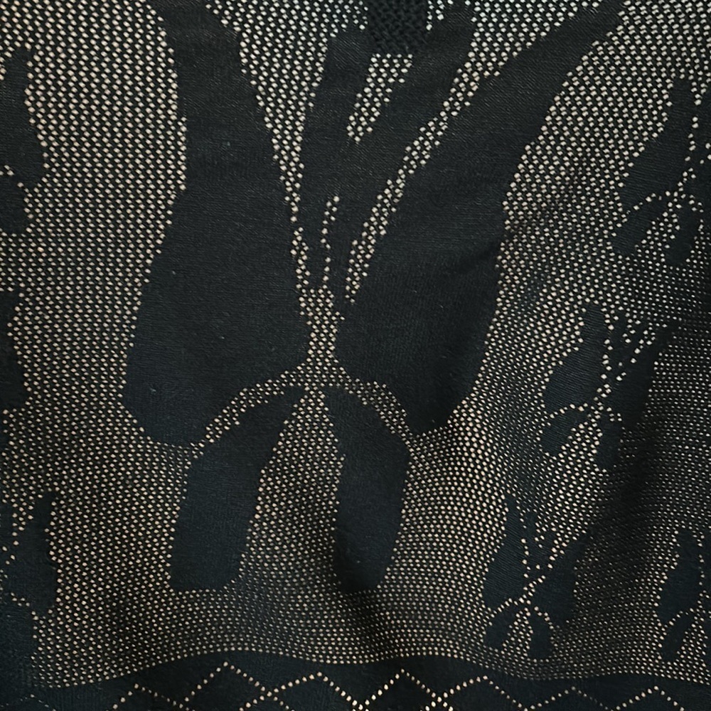 NWOT Esperanza Woman Black Cardigan With Butterfly Design - Picture 7 of 7